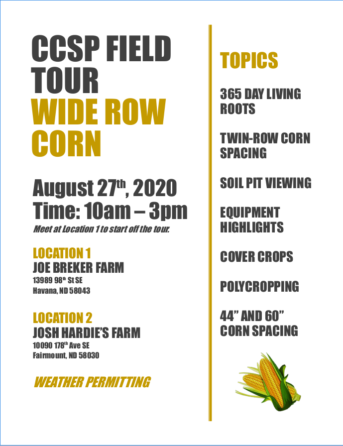 CCSP Field Tour - Wide Row Corn